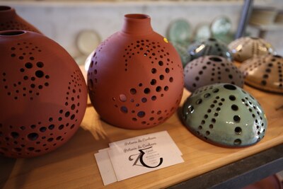 Vaso per candele in ceramica di Corbara - Zeineb Delage
