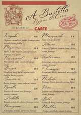 Carte pizza a bastella ete lucciana corse
