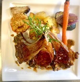 Lamb chops with rosemary jus - Restaurant I Fratelli in Rapale.