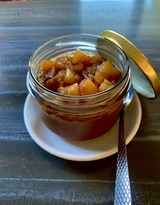 Chocolate cream with caramelized pears - Restaurant I Fratelli in Rapale.