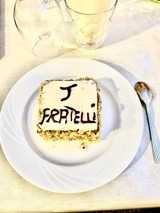 Pear and chocolate dessert - Restaurant I Fratelli in Rapale.