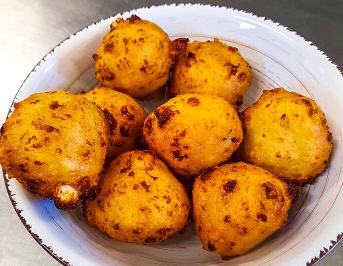 Corsican cheese fritters, a specialty of Restaurant I Fratelli.