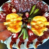 Assiette de charcuterie - Restaurant San Larenzu - Aullène, Corse