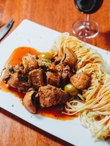 Veal sauté with olives - Restaurant U San Larenzu - Aullène, Corsica