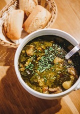 Homemade Corsican soup - Restaurant U San Larenzu - Aullène, Corsica