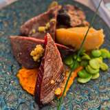 Red tuna fillet with candied lemon - U Palmentu Restaurant in Centuri, Cap Corse