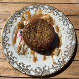 Dolce di castagne con caramello al burro salato fatto in casa - Ristorante U Palmentu - Centuri, Corsica