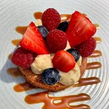 Sabbia bretone e frutti rossi - Ristorante U Palmentu - Centuri, Corsica