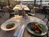 Terrace overlooking Centuri port - U Palmentu Restaurant