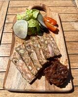 Terrina fatta in casa con cipolle confit - Ristorante U Palmentu - Centuri, Corsica
