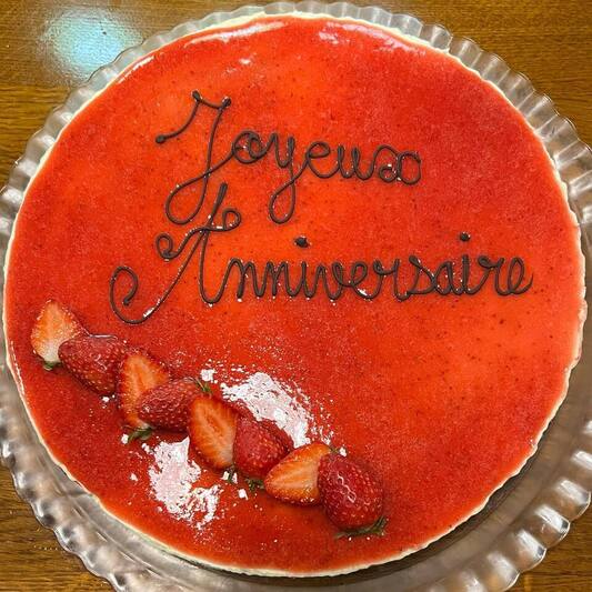 Torta di compleanno - Ristorante U Palmentu - Centuri, Corsica