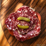 Artisanal Corsican sausage - A Casarella delicatessen in Pigna