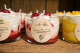 Bougie parfumée créée à Patrimonio - Collaboration Savonnerie du Nebbiu et Alis Créations