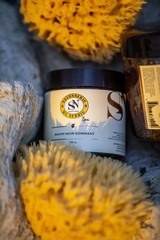 Exfoliating black soap