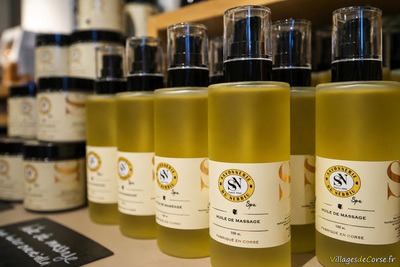 Huile de massage - Gamme spa de la Savonnerie du Nebbiu