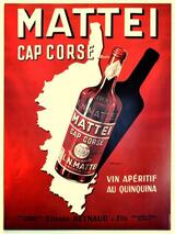 Ancienne Affiche L.N. Mattei Cap Corse
