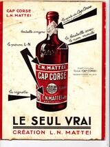 Ancienne Affiche L.N. Mattei Cap Corse