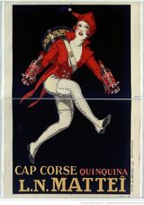 Ancienne Affiche L.N. Mattei Cap Corse