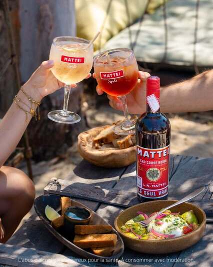Cap Corse Rouge Mattei Spritz - Dégustation de l'apéritif corse