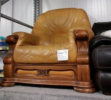Fauteuil en cuir