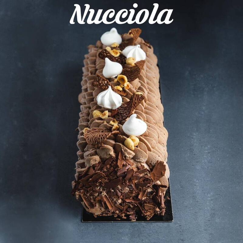 Buche de noel chocolat noisettes restaurant i fuletti penta di casinca corse