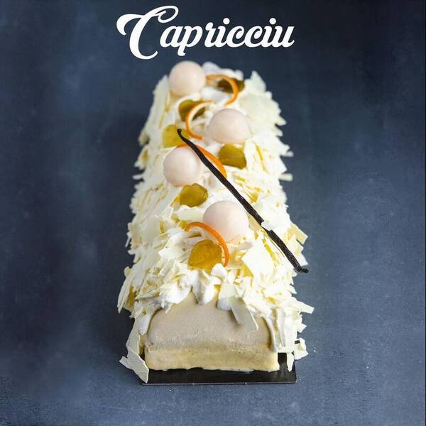 Buche de noel vanille restaurant i fuletti penta di casinca corse