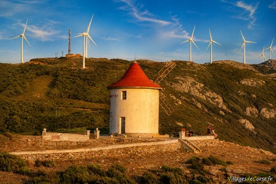 Moulin Mattei à Ersa - Panorama du Cap Corse le 10 août 2024