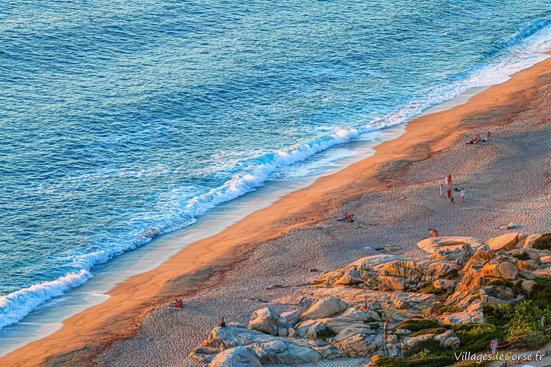 Liamone Strand in Casaglione, am 23.08.2022