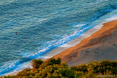 Liamone Strand in Casaglione, am 23.08.2022