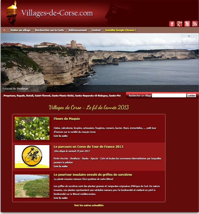 Archive du site Villages de Corse - 2013